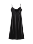 Платье комбинация (атлас) черный #5
