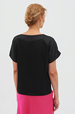 Блуза ассиметричная (черный) #2