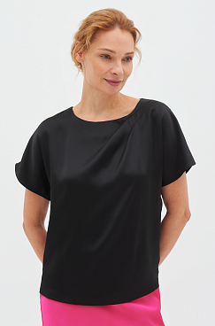 Блуза ассиметричная (черный)