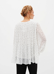 Блуза из ткани-плиссе (белая) #2